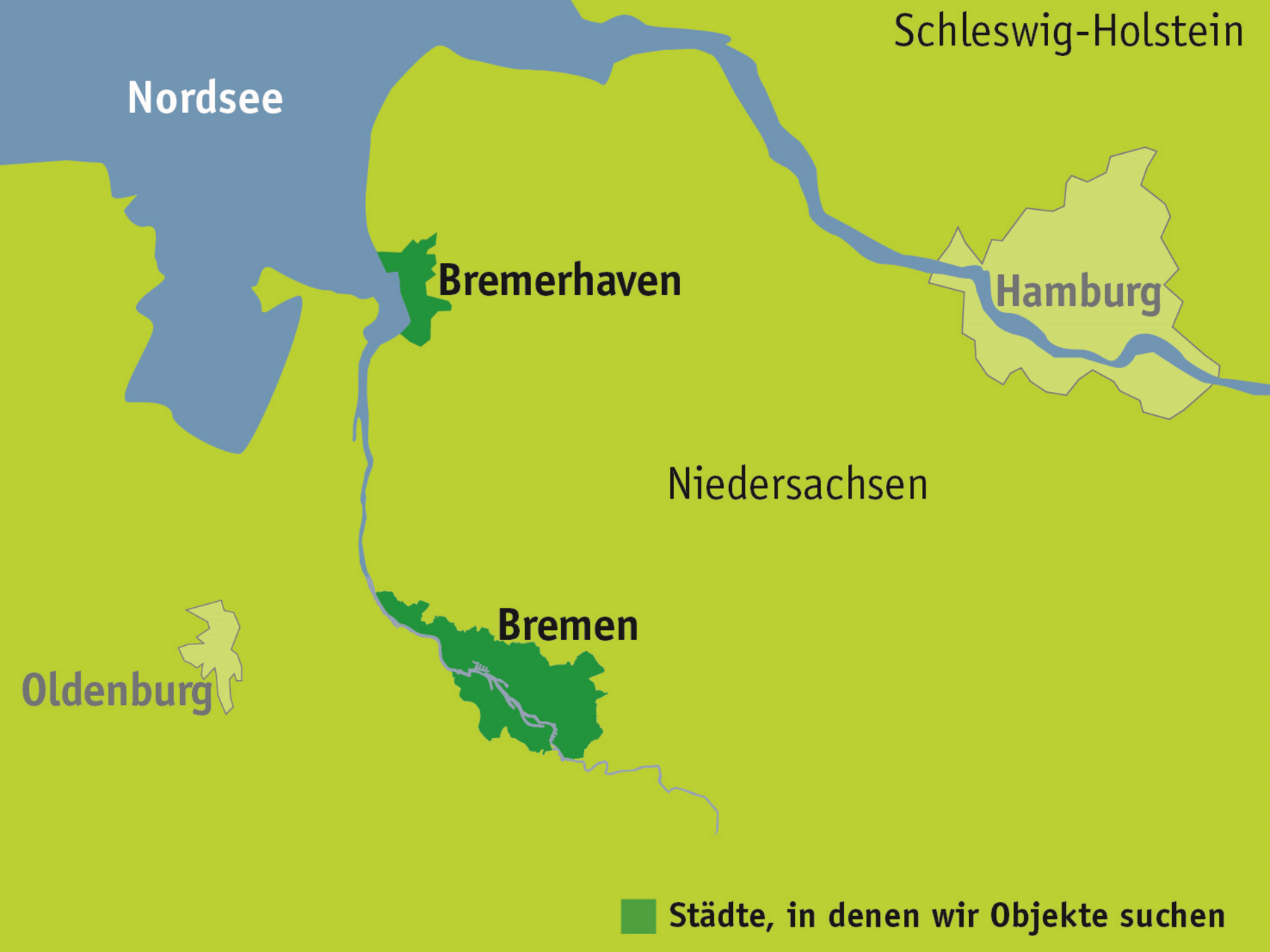 Karte Immobilienakquisition