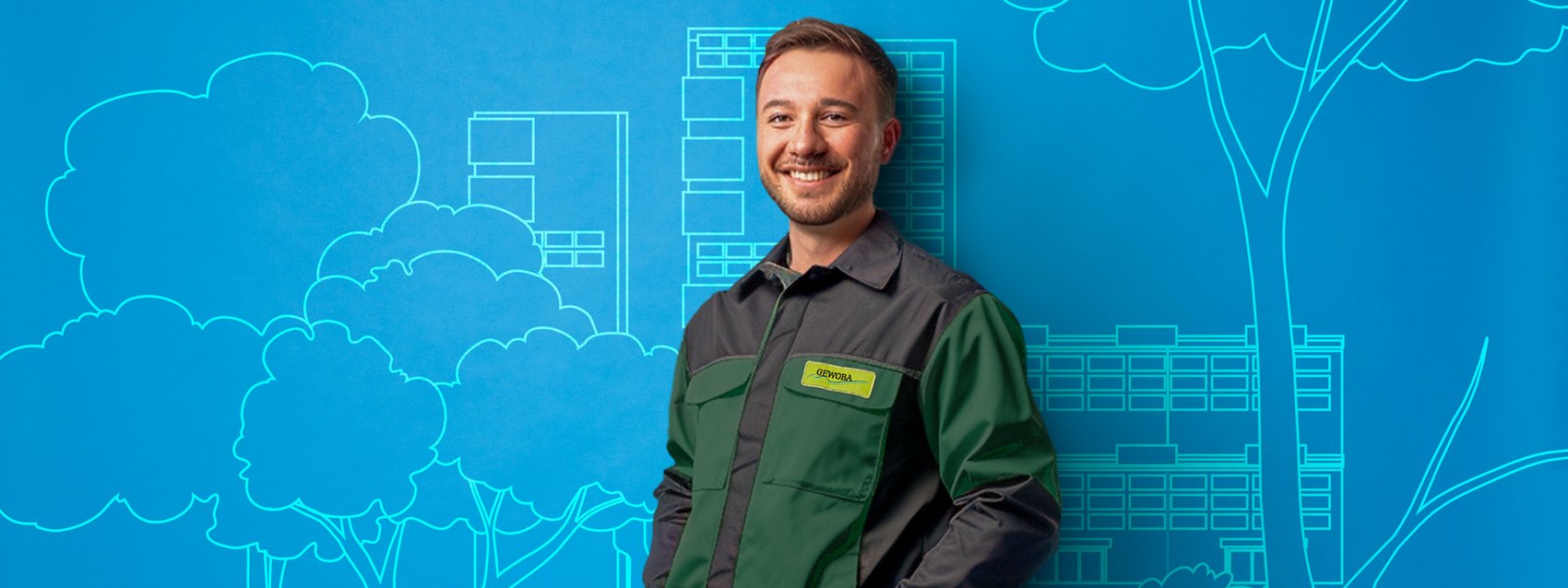 Auszubildender Gärtner im Garten- und Landschaftsbau