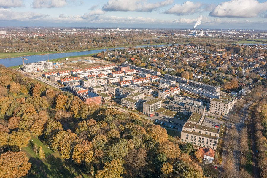 Gartenstadt Werdersee Luftaufnahme 