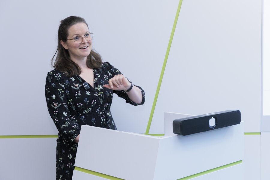  Rebecca Nell, Fraunhofer IAO, stellt die Morgenstadt-Initiative vor